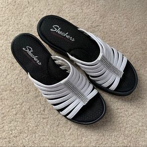 skechers memory foam heel sandals